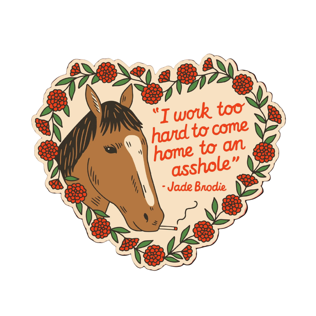 I Work Too Hard Sticker